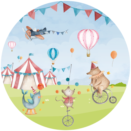 Behangcirkel Circus in het land