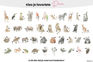 Kies je favoriete dieren