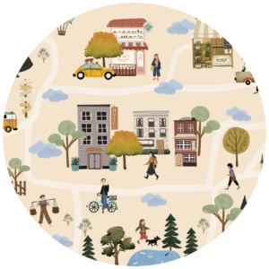 Behangcirkel Ons dorp