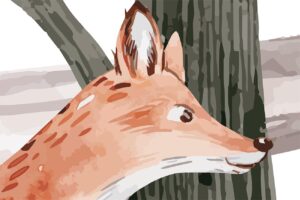 Dieren in het bos - Bos behang met dieren