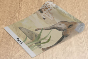 Dieren Safari - Savanne behang met safari dieren