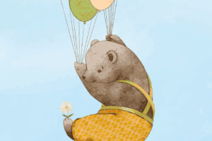 Zweef feest - Kleurrijk kinderbehang