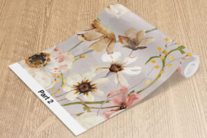 Bloemen behang kinderkamer - Bloemendans
