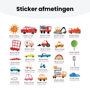 Muurstickers Vroem vroem - Auto muurstickers - Walloha