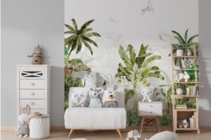 Diep in de jungle - Behang kinderkamer