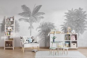 Palmbomen en bamboebossen - Kinderbehang