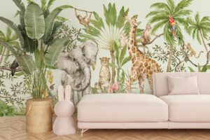 Jungle verhaal - Kinderbehang