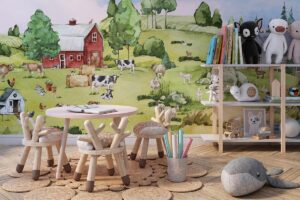 Op de boerderij - Kinderbehang