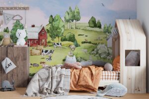 Op de boerderij - Kinderbehang