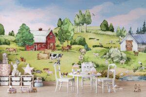 Op de boerderij - Kinderbehang