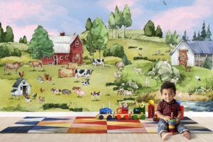 Op de boerderij - Kinderbehang