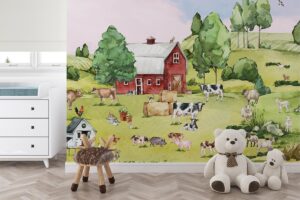 Op de boerderij - Kinderbehang