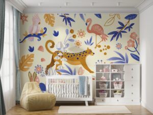 Land van luipaard - Kinderbehang