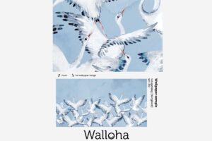 Vleugelslag - Behangstaal