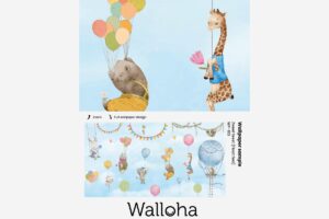 Zweef feest - Kinderbehang