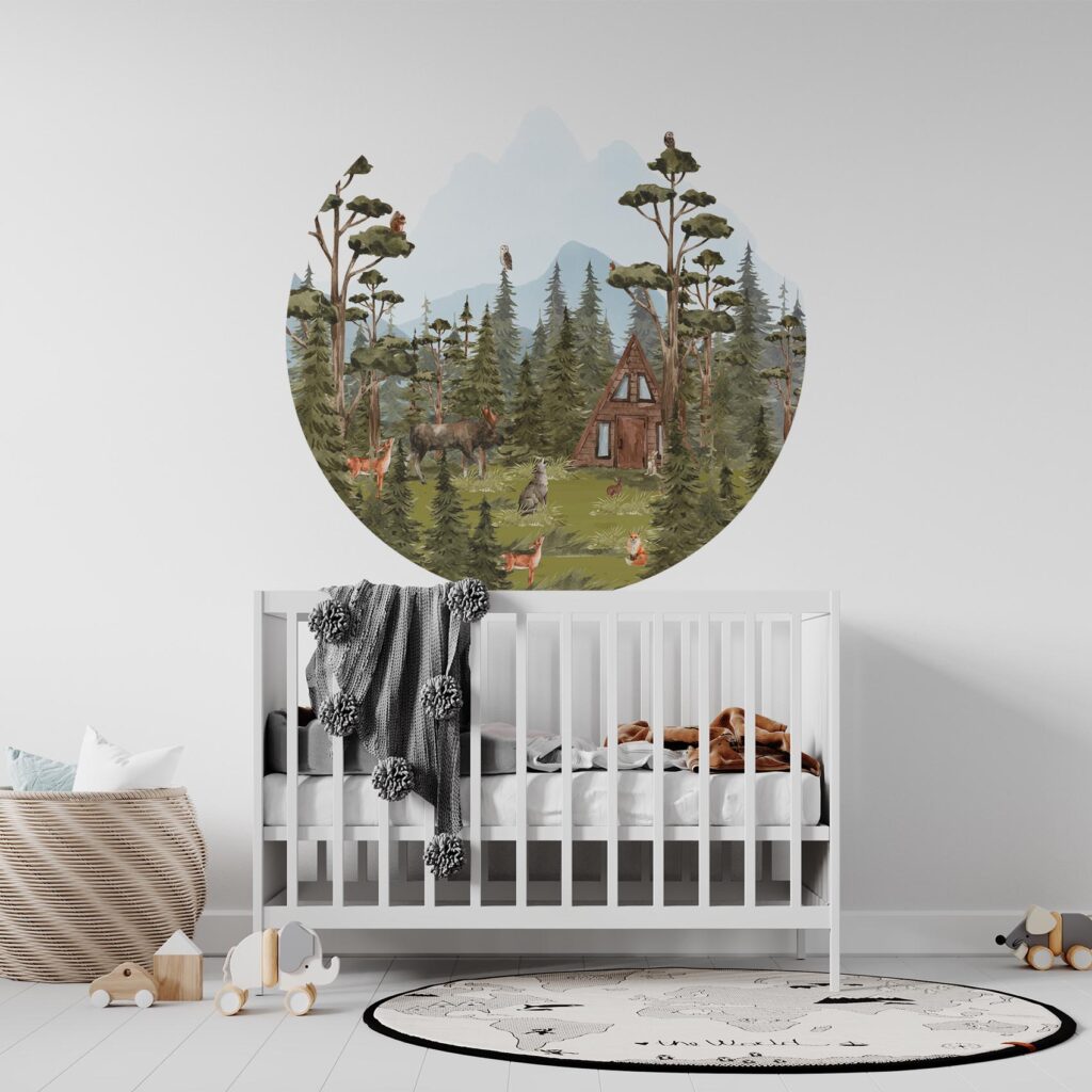 Behangcirkel Boswandeling