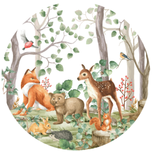 Behangcirkel Bosvriendjes