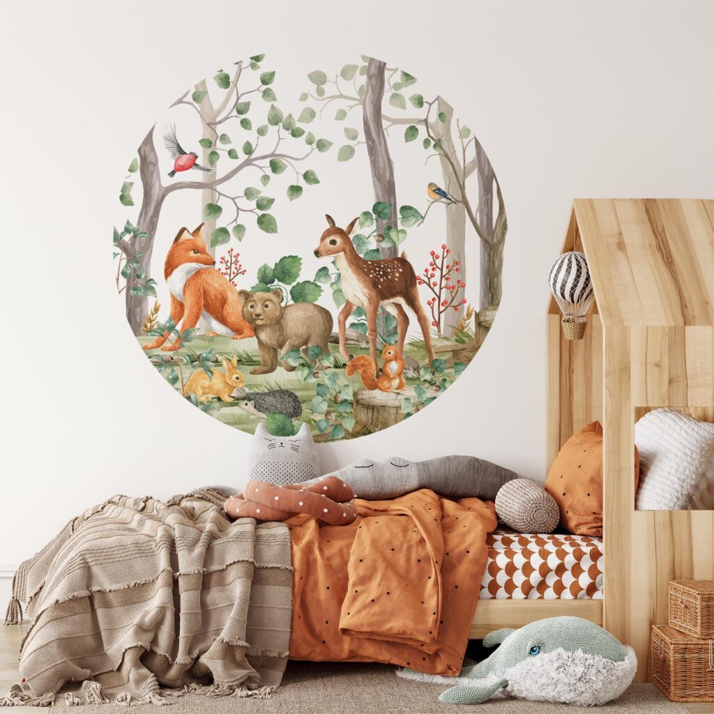 Behangcirkel Bosvriendjes