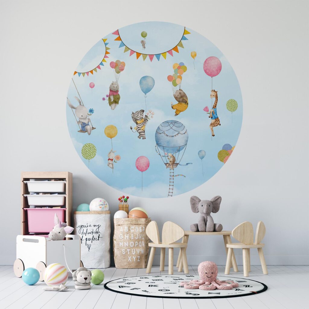 Behangcirkel Zweef feest