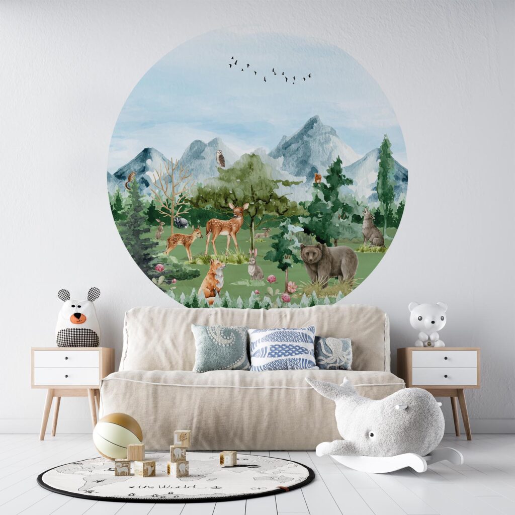 Behangcirkel Bosrijk avontuur