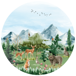 Behangcirkel Bosrijk avontuur