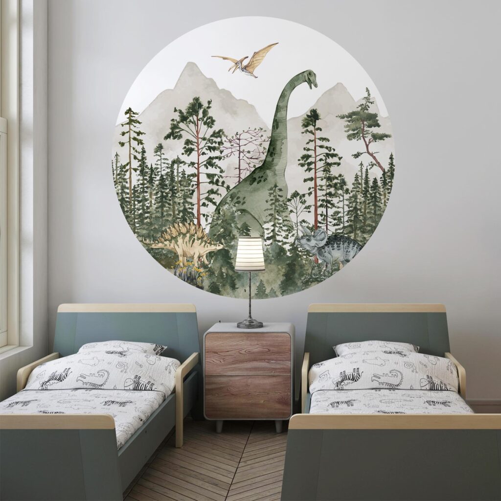 Behangcirkel Prehistorisch bos