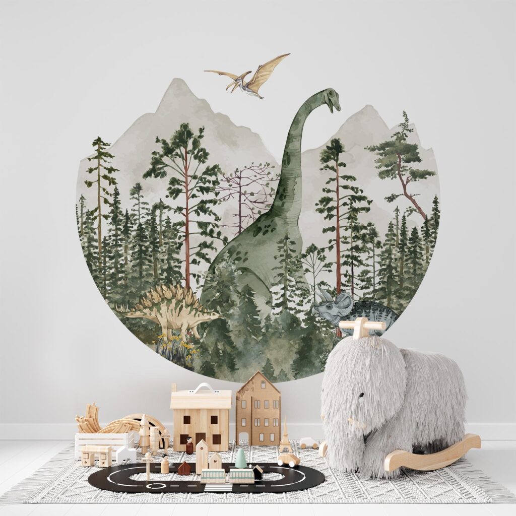 Behangcirkel Prehistorisch bos