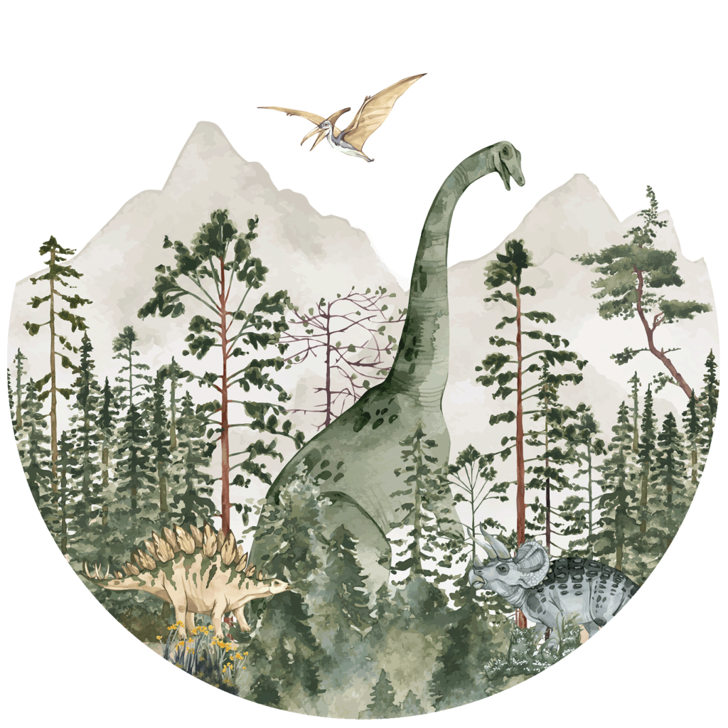 Behangcirkel Prehistorisch bos