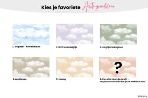 Wolkenvlucht - Kies je achtergrondkleur