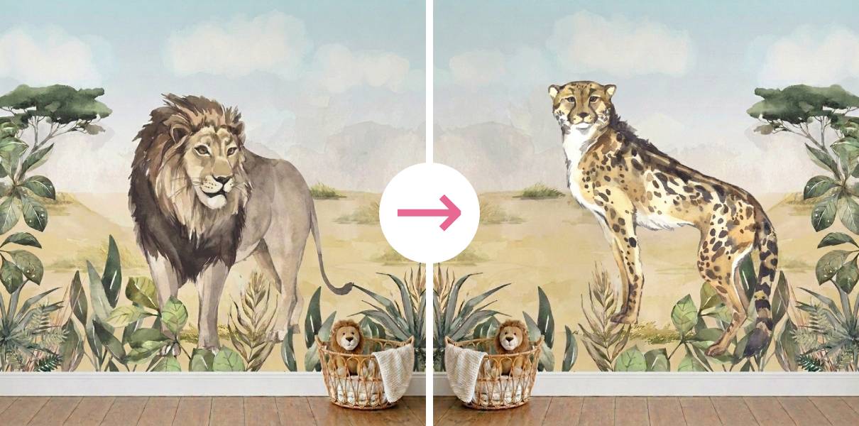 Kies zelf de dieren op je behang